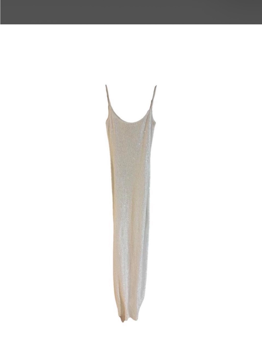 Lovers + Friends Cream Sequin Slip Coverup
